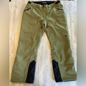 Sunice Men’s All Mountain Ski Pants MMT1725SMU 3M Thinsulate Green XL Read Info.